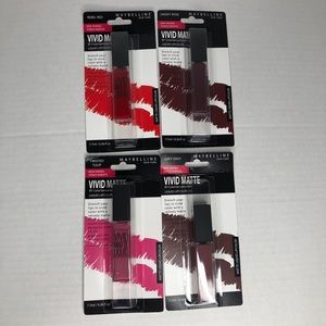 Maybelline New York Vivid Matte Color Sensation liquid lipcolor lipstick red New